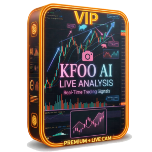 تحليل صورة الشارت بالذكاء الاصطناعي KFOO AI يقوم بتحليل صورة الشارت بدق عالي واعطائك نتئج اكثر من 22 تحليل احترافي مع تحليل لحظي ونسبة الاتجاة المتوقعه